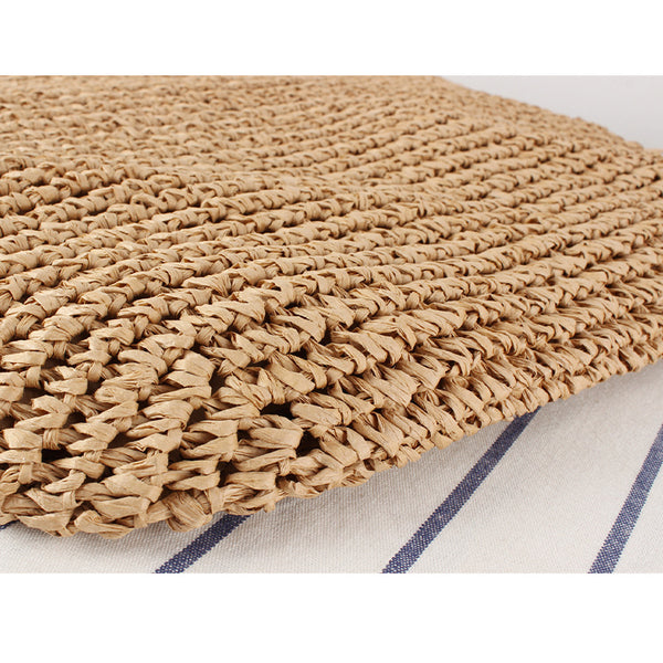 Chic Tassel Woven Clutch