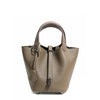 Luxury Leather Bucket Bag