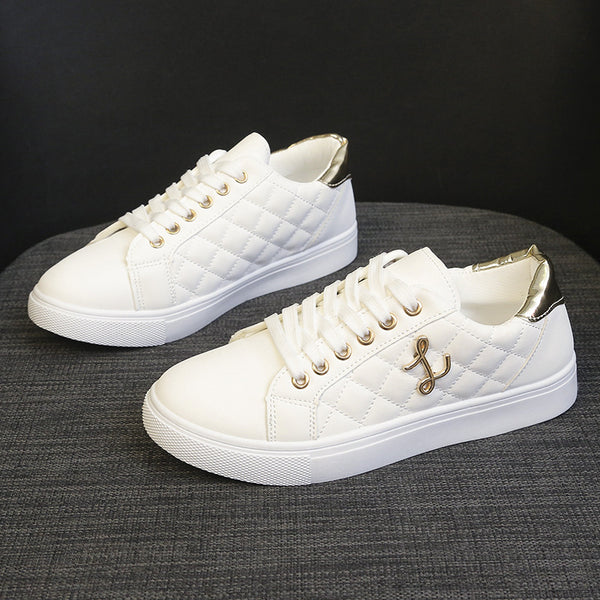 Little white shoes for women