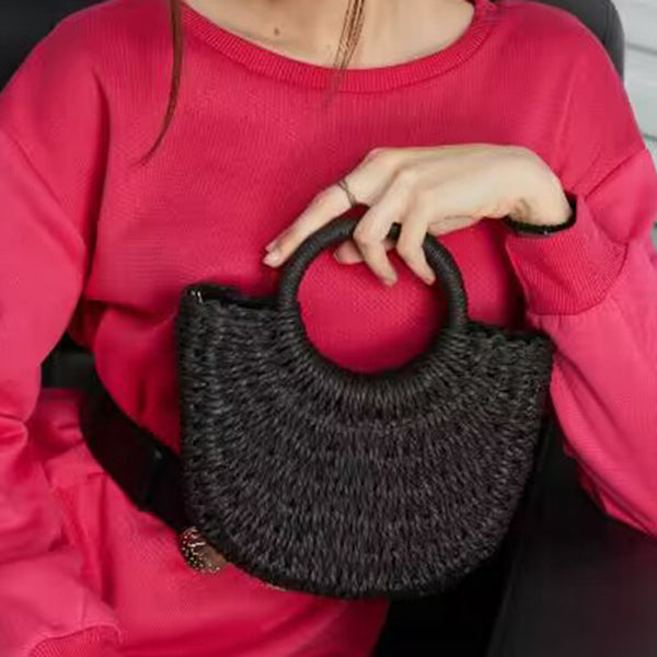 Woven Grass Beach Tote