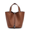 Luxury Leather Bucket Bag