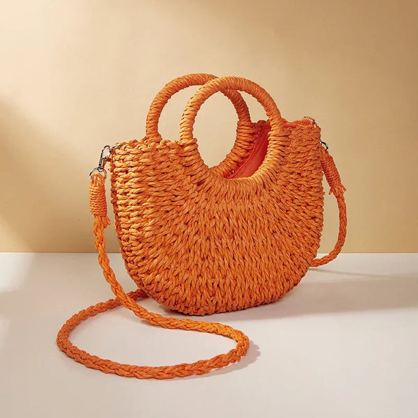 Woven Grass Beach Tote