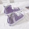 Canvas high-top sneakers