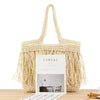 Chic Tassel Woven Clutch