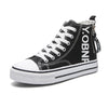 Canvas high-top sneakers