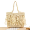 Chic Tassel Woven Clutch