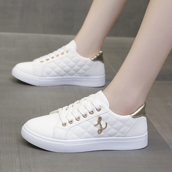 Little white shoes for women