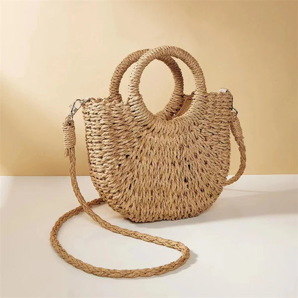 Woven Grass Beach Tote