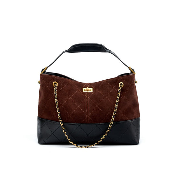 Crossbody leather tote bag