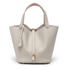 Luxury Leather Bucket Bag