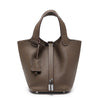 Luxury Leather Bucket Bag
