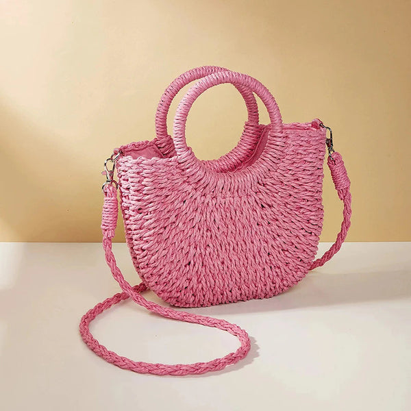 Woven Grass Beach Tote