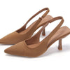 Point Toe Kitten Heel Slingback Pumps