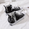 Canvas high-top sneakers