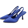 Point Toe Kitten Heel Slingback Pumps