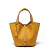 Luxury Leather Bucket Bag